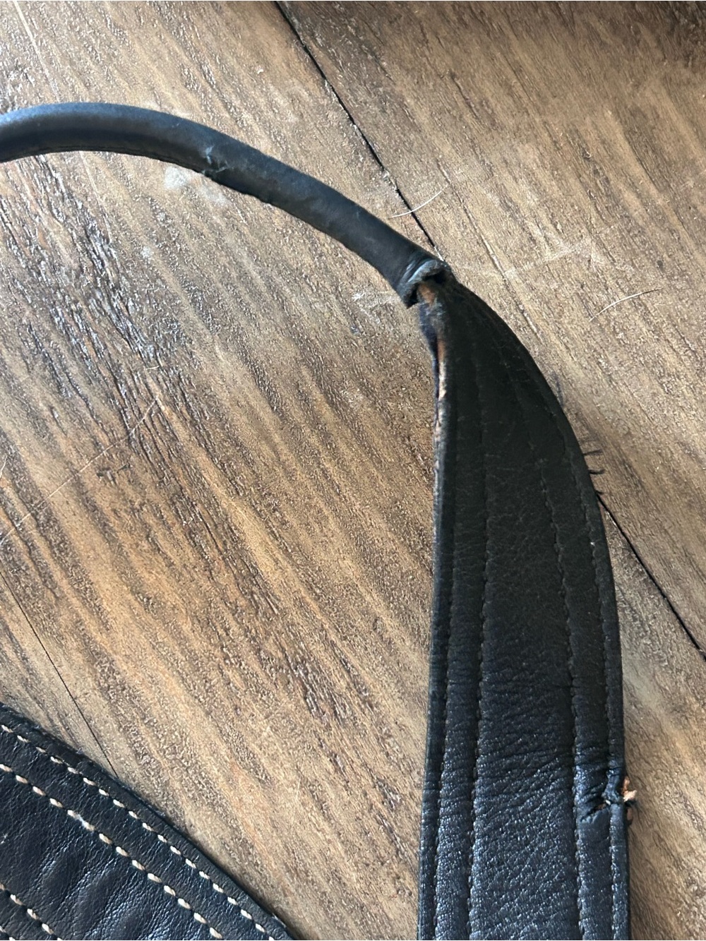 Vintage Coach Soho Black Leather Tote Bag with Front Buckle Pockets - Picture 6 of 6